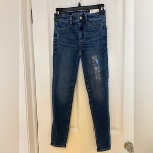 American Eagle Outfitters Dark Blue high rise Skinny Jegging